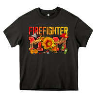 Asphalt firefighter mom Heavy Core Tee - Zillion Design Studio