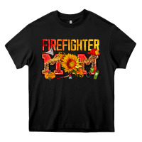 Black firefighter mom Heavy Core Tee - Zillion Design Studio