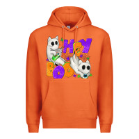 Carrot Hey Boo with Ghost Cats Premium Hoodie - texasbilliewilder