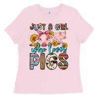 Just A Girl Who Loves Pigs Ladies Tee | Teevron