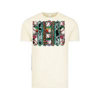 Vintage Arctic baseball serape cowhide turquoise leopard glitter  brushstrokes Vintage Tee - Artiststas