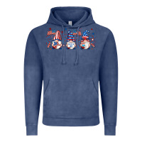 Vintage Denim 4th of july gnomes libbey glass Vintage Hoodie - RanaPortraitStore