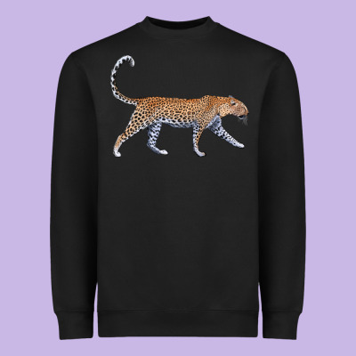 Leopard Heavyweight Sweatshirt Designed By Lillyallendesigns