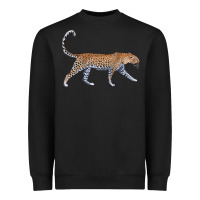 Black leopard Heavyweight Sweatshirt - LillyAllenDesigns