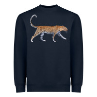 Navy leopard Heavyweight Sweatshirt - LillyAllenDesigns