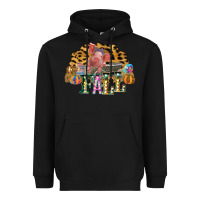 Black Fall Scene Pumpkin Watercolor Pig Wagon Serape Cheetah Heavyweight Hoodie - Bettercallsaul