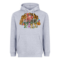 Heather Grey Fall Scene Pumpkin Watercolor Pig Wagon Serape Cheetah Heavyweight Hoodie - Bettercallsaul