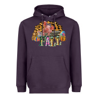 Plum Fall Scene Pumpkin Watercolor Pig Wagon Serape Cheetah Heavyweight Hoodie - Bettercallsaul