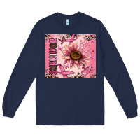 Navy breast cancer survivor Long Sleeve Tee - MaliasSmallBusiness