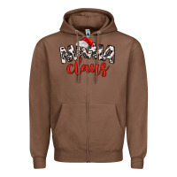Chestnut Mama Claus Zipper Hoodie - MaliasSmallBusiness