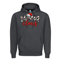 Smoke Mama Claus Zipper Hoodie - MaliasSmallBusiness