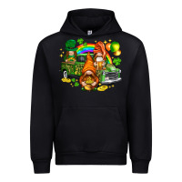Black St. Patrick's Day gnomies with leopard tumbler Urban Hoodie - HowdyJamesFarm