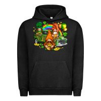 Pigment Black St. Patrick's Day gnomies with leopard tumbler Urban Hoodie - HowdyJamesFarm