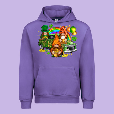 St. Patrick's Day Gnomies With Leopard Tumbler Urban Hoodie Designed By Howdyjamesfarm
