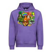 Tulip St. Patrick's Day gnomies with leopard tumbler Urban Hoodie - HowdyJamesFarm