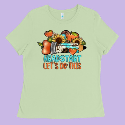 Headstart Let's Do This Ladies Tee Designed By Jahusdesignshop