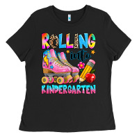 Black rolling into kindergarten grade Ladies Tee - texasbilliewilder