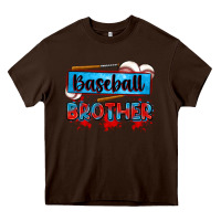 Chocolate Brown baseball brother Heavy Core Tee - Zillion Design Studio