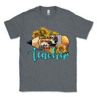 Charcoal Heather Western Teacher Pencil Classic Tee - LillyAllenDesigns