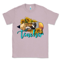 Lilac Western Teacher Pencil Classic Tee - LillyAllenDesigns