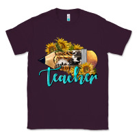 Plum Western Teacher Pencil Classic Tee - LillyAllenDesigns