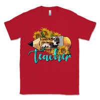 Red Western Teacher Pencil Classic Tee - LillyAllenDesigns