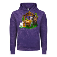 Cloud Purple jesus holy night cows and sunflowers Vintage Hoodie - AdoDesignShop