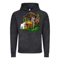Vintage Black jesus holy night cows and sunflowers Vintage Hoodie - AdoDesignShop