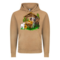 Vintage Camel jesus holy night cows and sunflowers Vintage Hoodie - AdoDesignShop