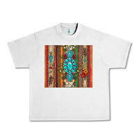 Gemstone Flowers Arrow With Leopards And Serape Urban Heavy Tee | Teevron