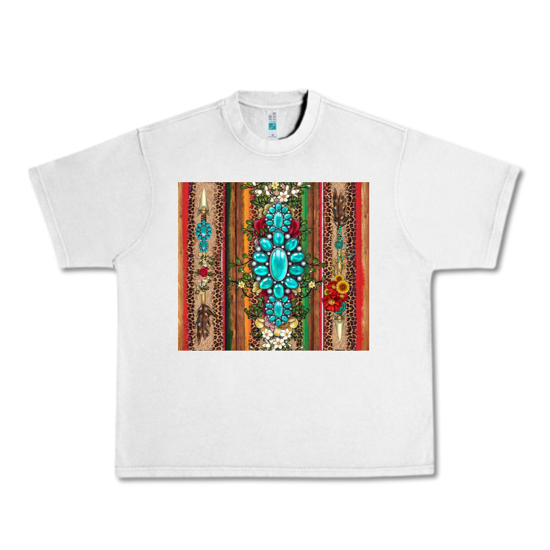 Gemstone Flowers Arrow With Leopards And Serape Urban Heavy Tee by Artiststas | Teevron