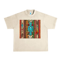 Sandshell gemstone flowers arrow with leopards and serape Urban Heavy Tee - Artiststas