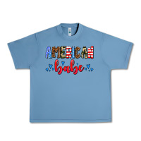 Pebble Blue American babe Urban Heavy Tee - AdoDesignShop