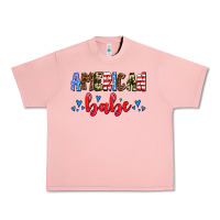 Salmon American babe Urban Heavy Tee - AdoDesignShop
