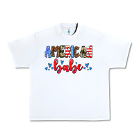 White American babe Urban Heavy Tee - AdoDesignShop