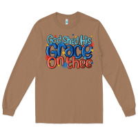 Toasted Coconut god shed his grace on the thee Long Sleeve Tee - MaliasSmallBusiness
