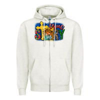 Oatmeal Heather True Story Holy Family Zipper Hoodie - MaliasSmallBusiness