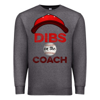 Charcoal Heather Dibs On The Coach Baseball Premium Sweatshirt - Bettercallsaul
