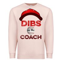 Pale Pink Dibs On The Coach Baseball Premium Sweatshirt - Bettercallsaul
