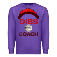 Purple Dibs On The Coach Baseball Premium Sweatshirt - Bettercallsaul
