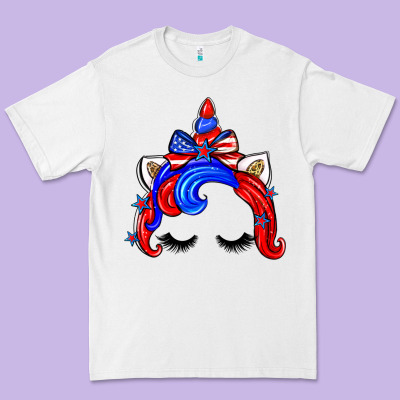 4th Of July Unicorn Premium Tee Designed By Zillion Design Studio