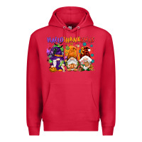 Cardinal Hallothanksmas gnomes Premium Hoodie - NancyCooperArtShop