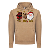 Vintage Coffee peace love santa Vintage Hoodie - JahusDesignShop