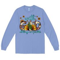 Colony Blue with god all things are possible matthew 19 26 Long Sleeve Tee - JahusDesignShop