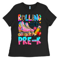 Black rolling into pre k grade Ladies Tee - texasbilliewilder