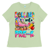 Matcha rolling into pre k grade Ladies Tee - texasbilliewilder
