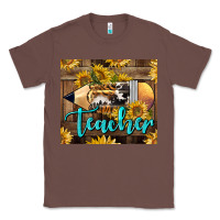 Chestnut Western Teacher Pencil With Sunflowers Classic Tee - LillyAllenDesigns