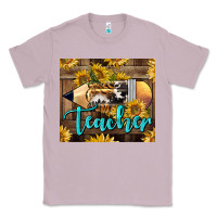 Lilac Western Teacher Pencil With Sunflowers Classic Tee - LillyAllenDesigns