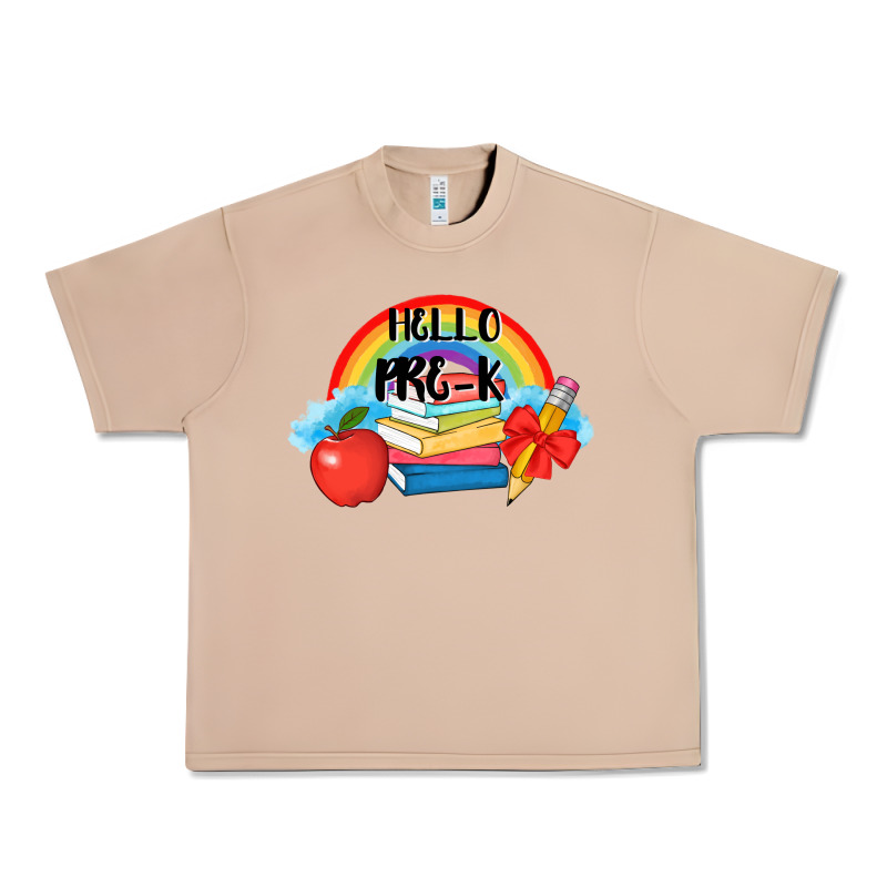 Back To School Hello Pre K Urban Heavy Tee by AdoDesignShop | Teevron