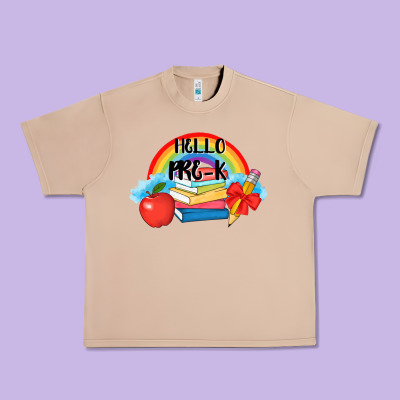 Back To School Hello Pre K Urban Heavy Tee Designed By Adodesignshop